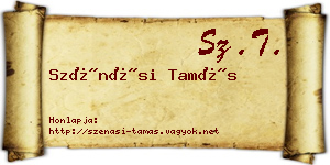 Szénási Tamás névjegykártya